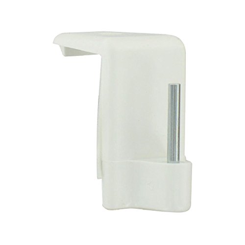 Support adhésif - Tringle ovale - Blanc spécial...