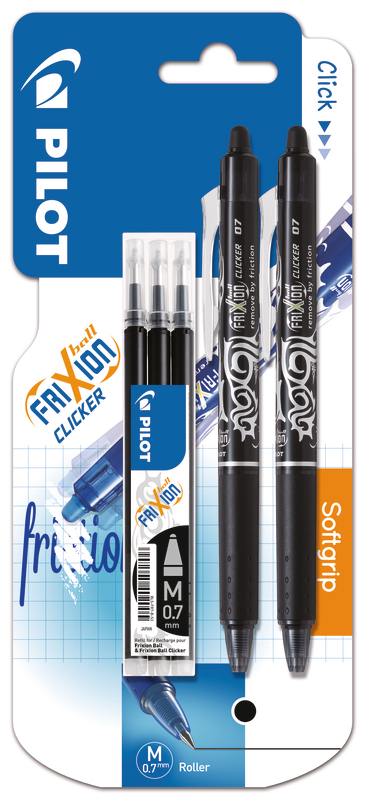 2 ROLLERS EFFAÇABLES FRIXION BALL CLICKER + 1 É...