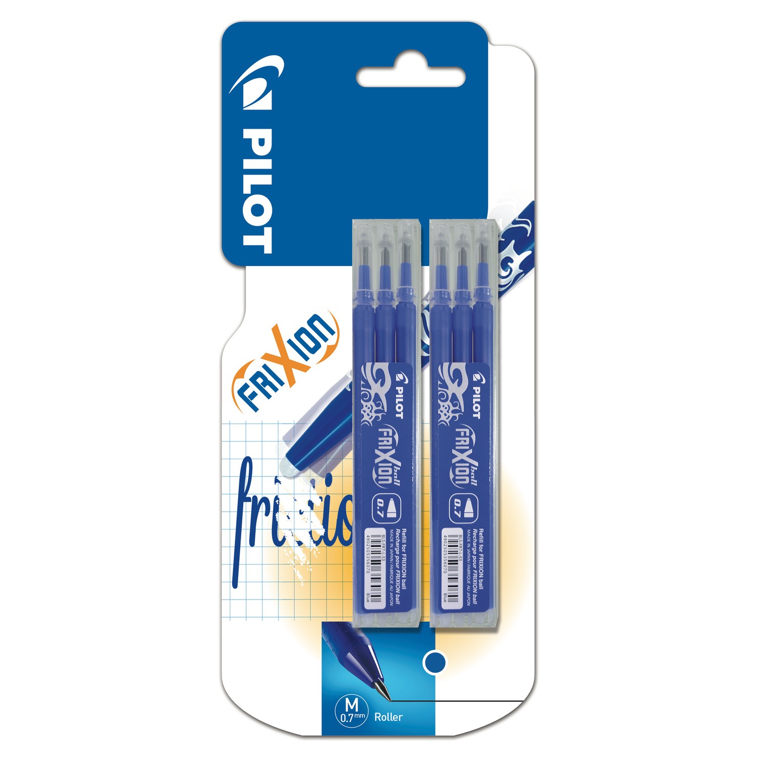 Cartouches Frixion Ball Clicker bleu 2X3 PILOT PEN