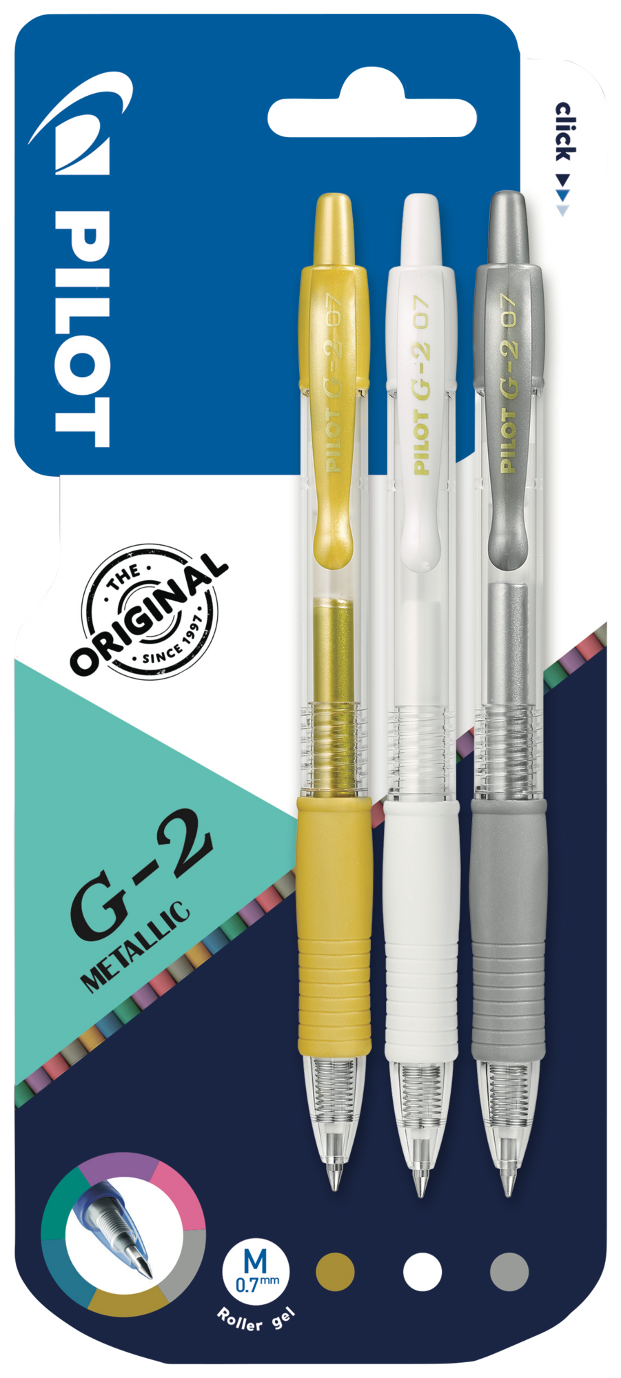 3 Rollers encre gel G-2 