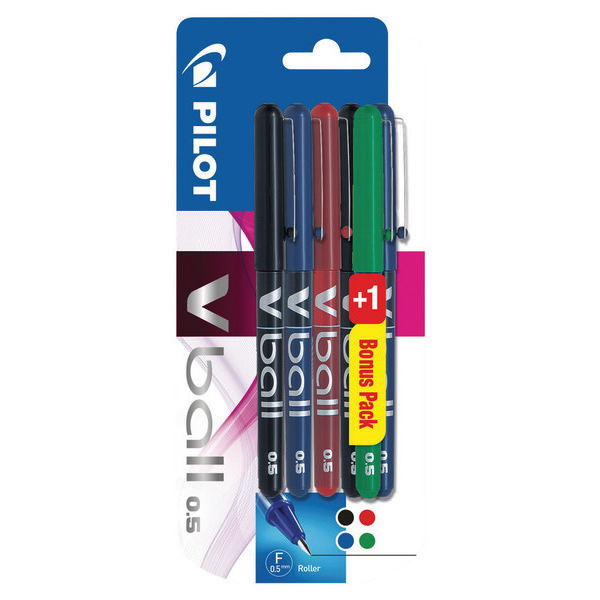 6 stylos rollers 