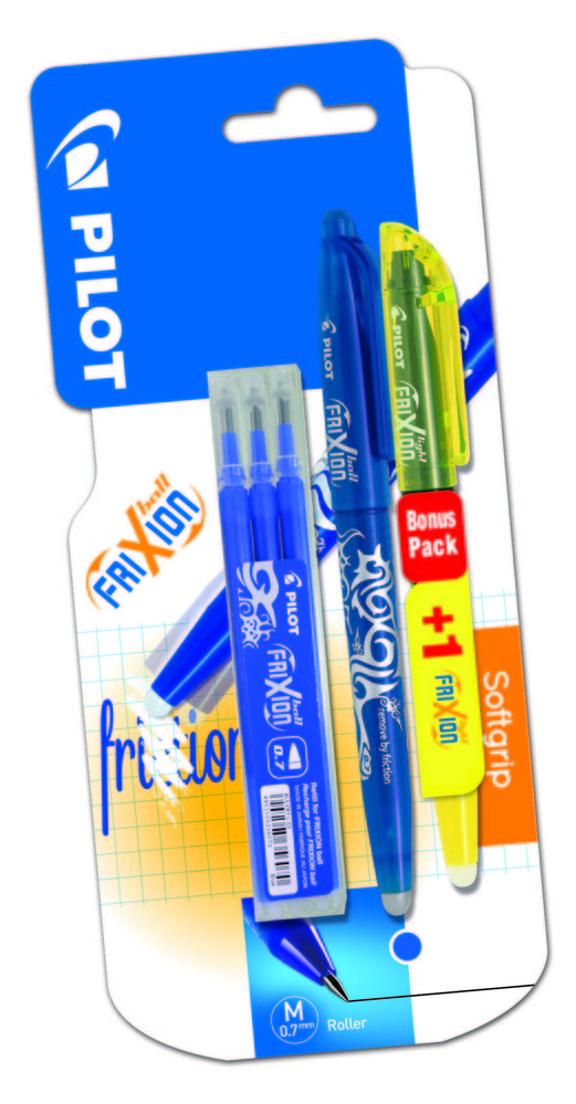 1 ROLLER “FRIXION BALL” + 3 RECHARGES + 1 SURLI...