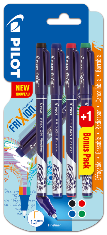 3+1 FEUTRES D'ÉCRITURE THERMOSENSIBLE FRIXION F...