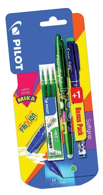FrixionBall 1 ROLLER “FRIXION BALL” + 3 RECHARGES + 1 FEUTRE D’ÉCRITURE “FRIXION FINELINER” COLLECTION “ORIGINAL” OU “MIKA” code EAN 3131910540021 