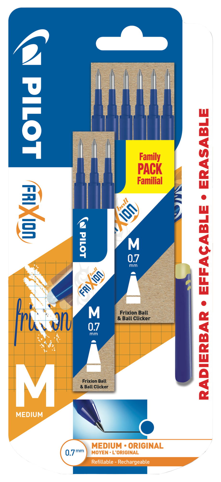 9 recharges pour roller 