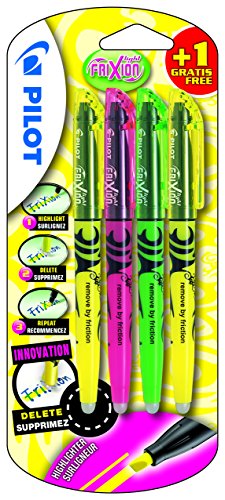 4136b4 / frixion lot de 4 surligneurs jaune/ver...