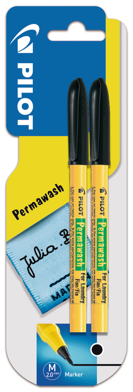 2 MARQUEURS PERMANENT TEXTILE PILOT