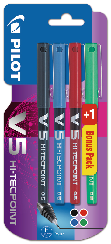 3+1 ROLLERS D'ECRITURE ENCRE LIQUIDE 