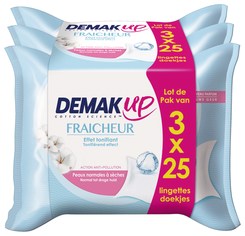 LINGETTES DÉMAQUILLANTES FRAÎCHEUR COTON PEAUX ...