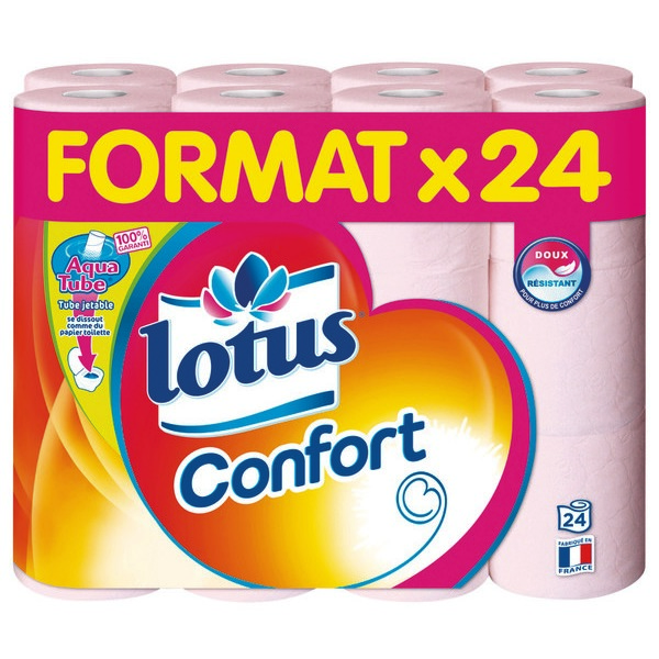 PAPIER TOILETTE CONFORT LOTUS