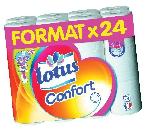  PAPIER TOILETTE “LOTUS CONFORT”  code EAN 3133200094887 