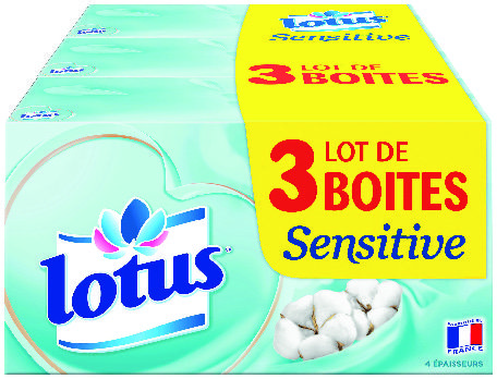 BOÎTES DE MOUCHOIRS "LOTUS SENSITIVE" 3133200155090 (3133200155090)