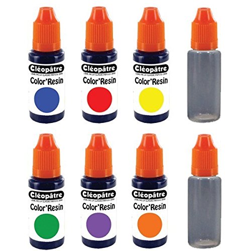 Pigment colorant Color'Resin - 6 coul et 2 flac...