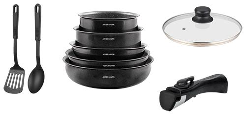 SET AMOVIBLE 9 PIÈCES NOIR