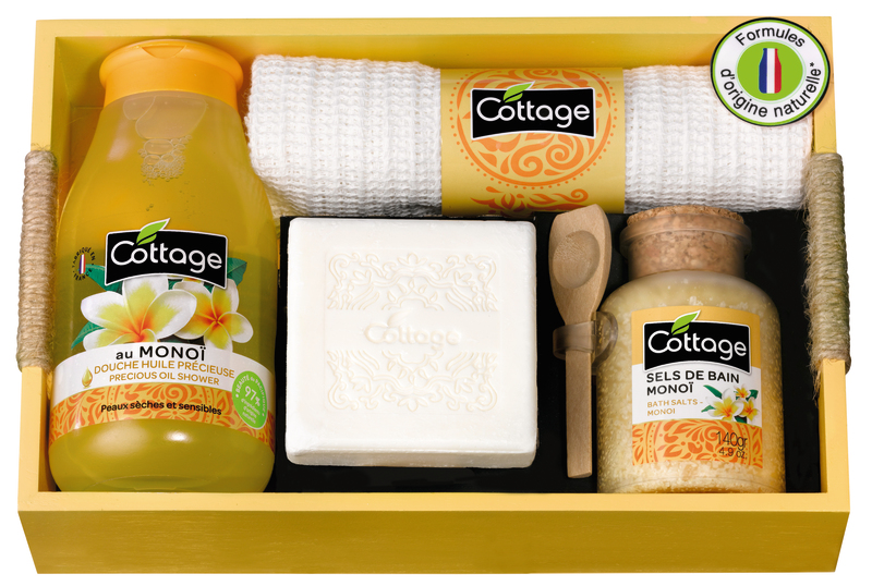 COTTAGE COFFRET BEAUTE DOUCHE HUILE MONOI COTTAGE code EAN 3141380071116 