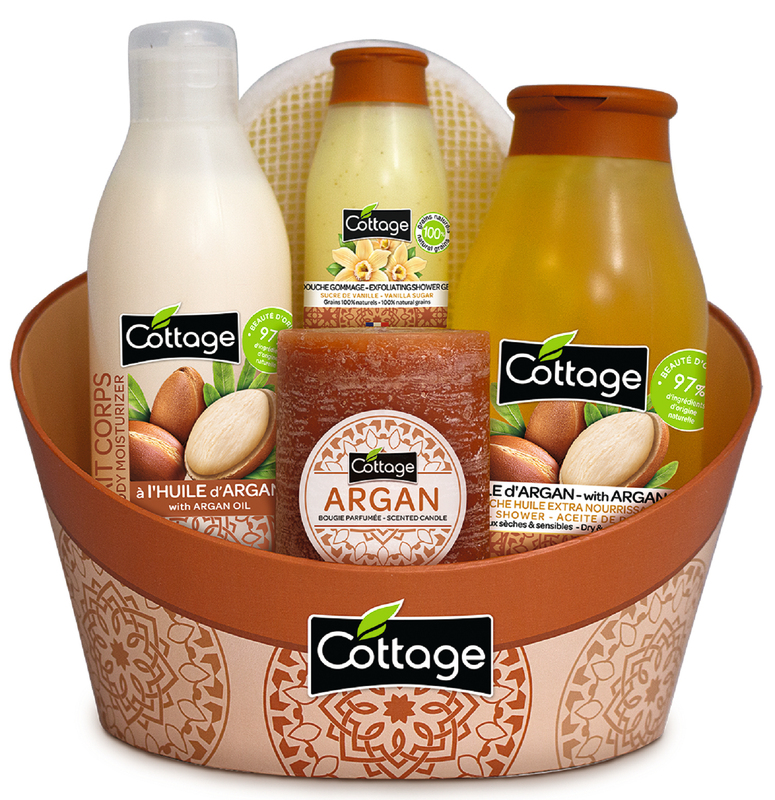 COFFRET RITUEL ARGAN : 1 DOUCHE HUILE EXTRA NOURRISSANTE ARGAN 250ML + 1 DOUCHE GOMMAGE SUCRE DE VANILLE 50ML + 1 LAIT CORPS HYDRATANT ARGAN 200ML + 1 BOUGIE PARFUMÉE ARGAN + 1 EPONGE EXFOLIANTE EN LIN COTTAGE 3141380071222 COTTAGE COFFRET RITUEL ARGAN : 1 DOUCHE HUILE EXTRA NOURRISSANTE ARGAN 250ML + 1 DOUCHE GOMMAGE SUCRE DE VANILLE 50ML + 1 LAIT CORPS HYDRATANT ARGAN 200ML + 1 BOUGIE PARFUMÉE ARGAN + 1 EPONGE EXFOLIANTE EN LIN COTTAGE 3141380071222 COTTAGE