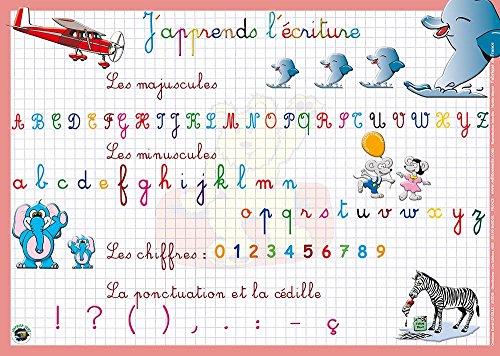 Editions Aris ARIS EDITIONS Sous-main et Set de table éducatif 30x42 Plastifié, effaçable "j'apprends l'écriture" code EAN 3142561000055 