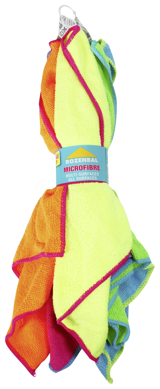 5 lavettes microfibre Rozenbal