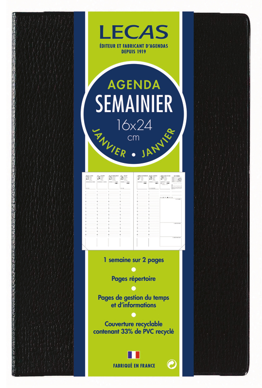 AGENDA 16X24CM CLASSIQUE LECAS
