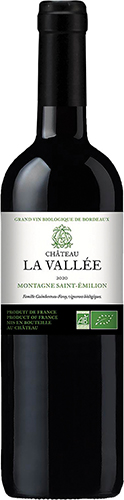  AOP MONTAGNE 
SAINT-ÉMILION BIO
CHÂTEAU LA VALLÉE 2020 code EAN 3148592007087 
