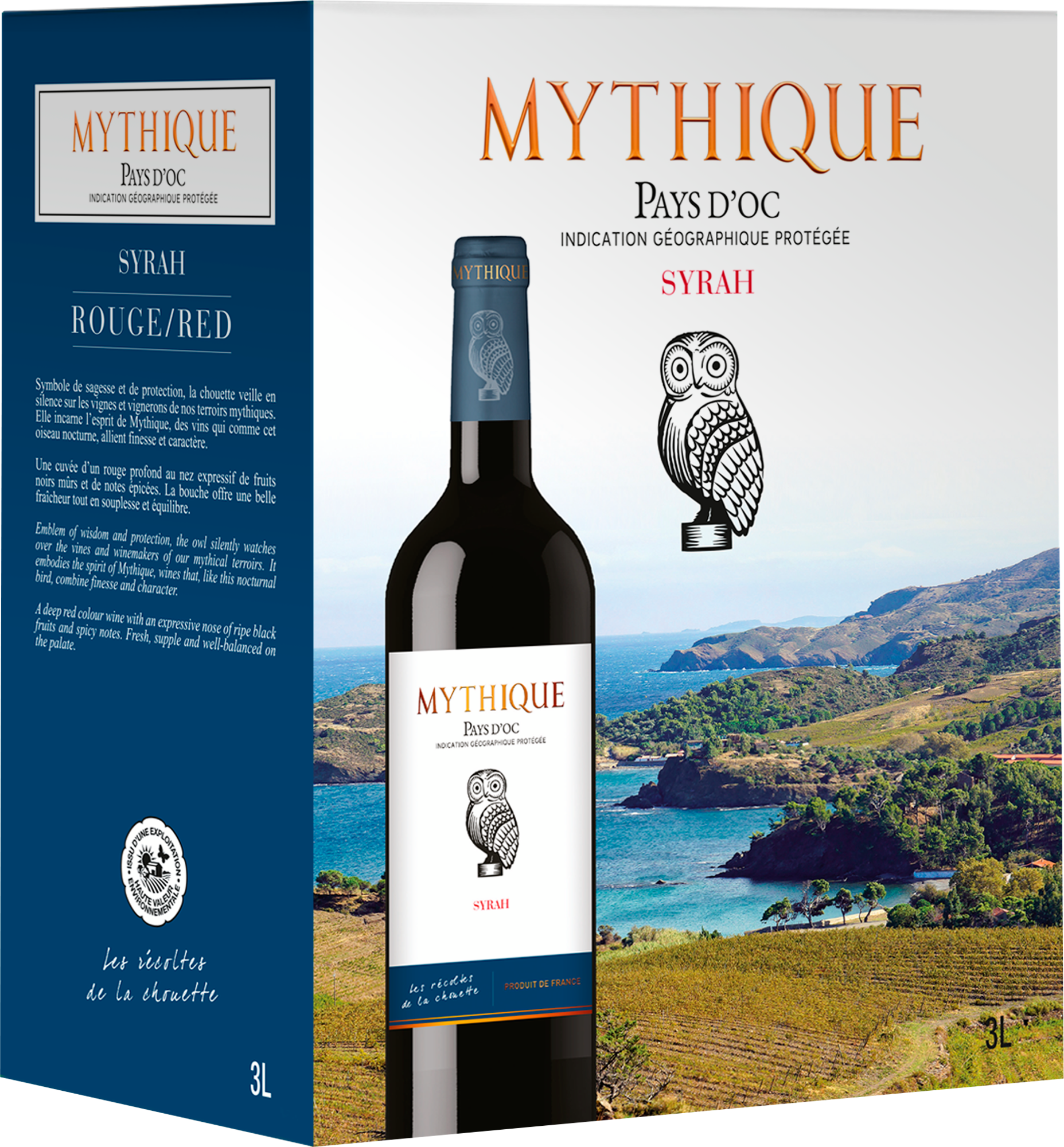 IGP PAYS D'OC VIN ROUGE SYRAH