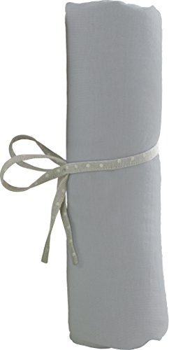Drap housse jersey gris 60 x 120 cm