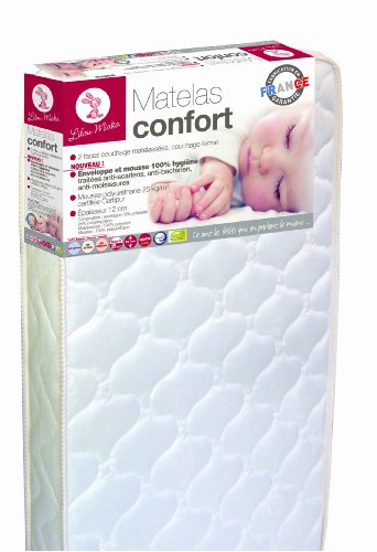 Lilou Miaka Matelas confort - enveloppe et mousse 100% hygiène - 60 x 120 x 12 cm code EAN 3148801013137 