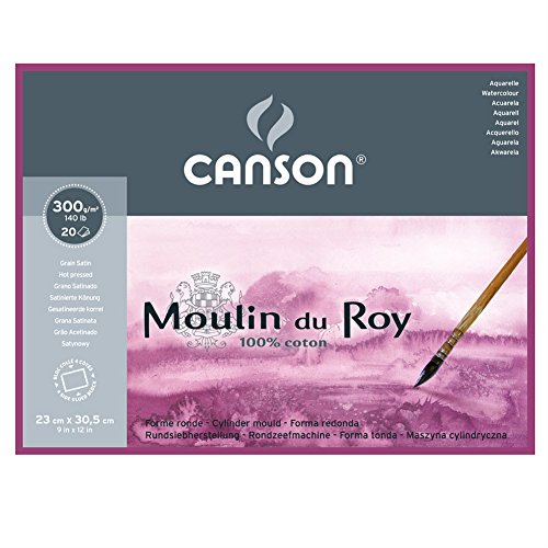 Moulin du roy bloc aquarelle 20 feuilles 300 g ...
