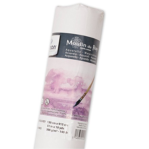 Moulin du roy rouleau papier aquarelle 300 g 1,...