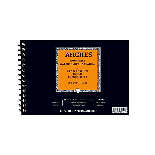 Aquarelle album spiralé 12 feuilles 300 g grain...