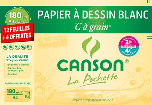 200002763 pochette à grain a4 blanc