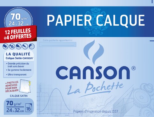 400022292 pochette calqué 24 x 32 cm + pastille...