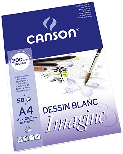 Imagine bloc papier à dessin 50 feuilles 200 g ...