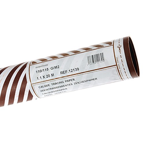 Calque satin rouleau 110 - 115 g/m² 1,10 x 20 m...