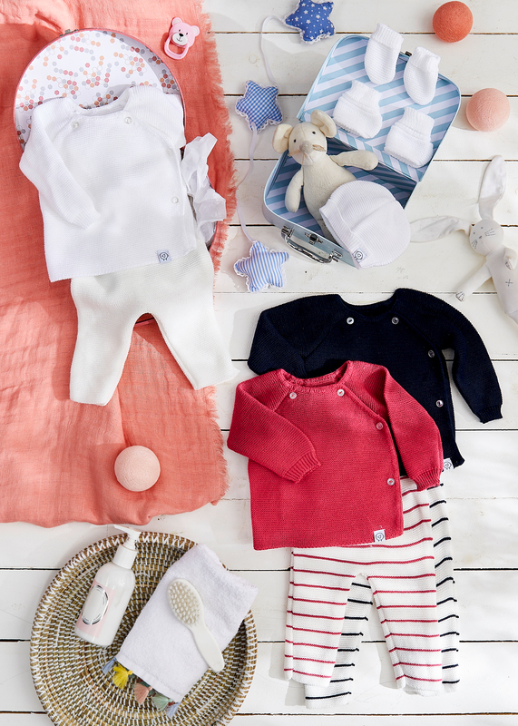 ENSEMBLE GANTS, BONNET ET BOTTONS NAISSANCE la ...