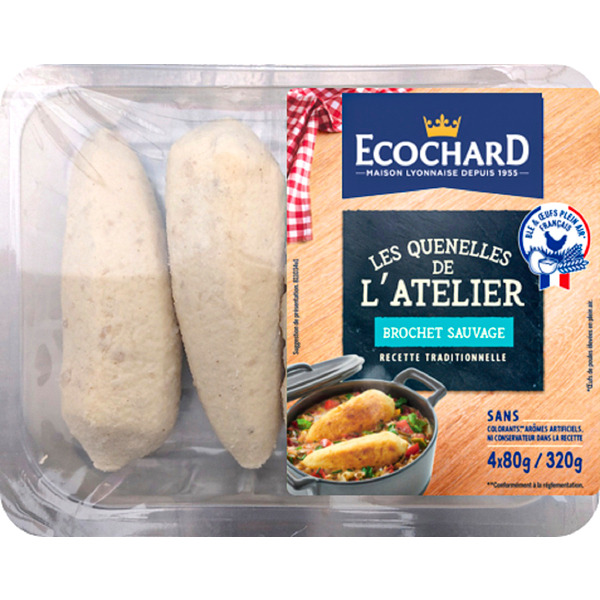 QUENELLES DE L'ATELIER AU BROCHET
3153571017223 ECOCHARD QUENELLES DE L'ATELIER AU BROCHET
3153571017223 ECOCHARD