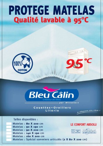Pmah82 protège matelas en coton, lavable à 95, ...