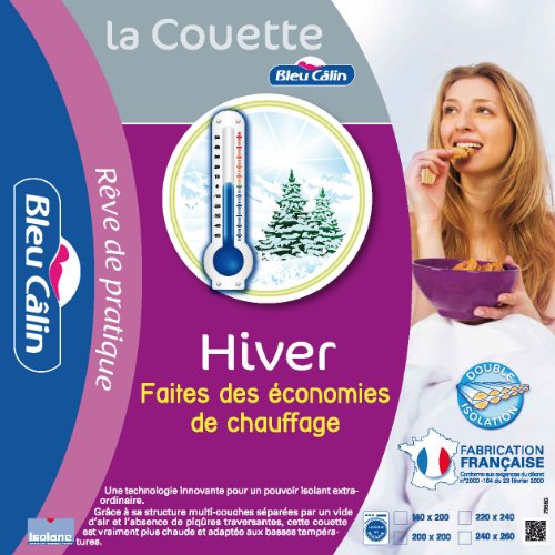 Tradilinge Bleu Câlin KTCIC5140MIFI Couette Hiver Très Chaude Blanc 140 x 200 cm code EAN 3153633369277 