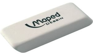 MAPED Gomme blanche caoutchouc DESSIN petit modèle