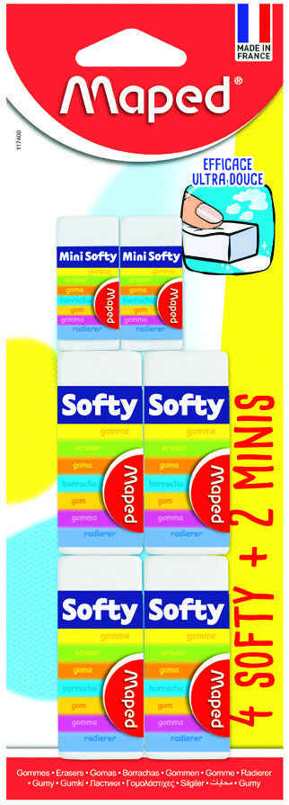 4 GOMMES “SOFTY” + 2 MINI