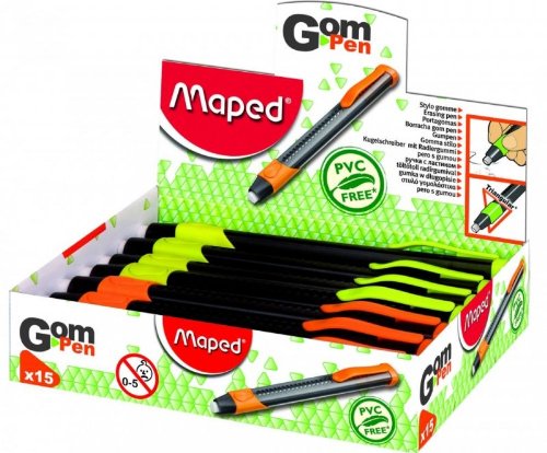 MAPED Crayon Gomme Rond 6,75mm Soft-Grip Colori...