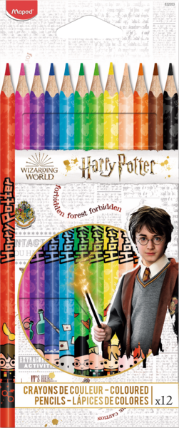 12 CRAYONS DE COULEUR HARRY POTTER 
MAPED