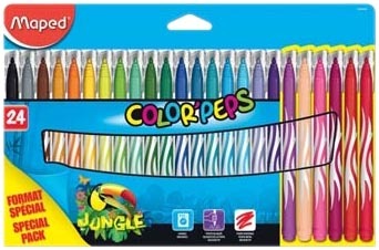 24 FEUTRES DE COLORIAGE “COLOR’PEPS JUNGLE”