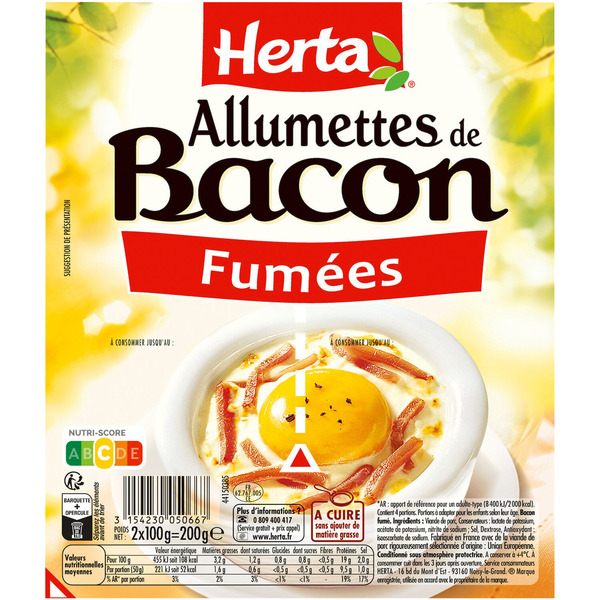 Allumettes de Bacon Fumées