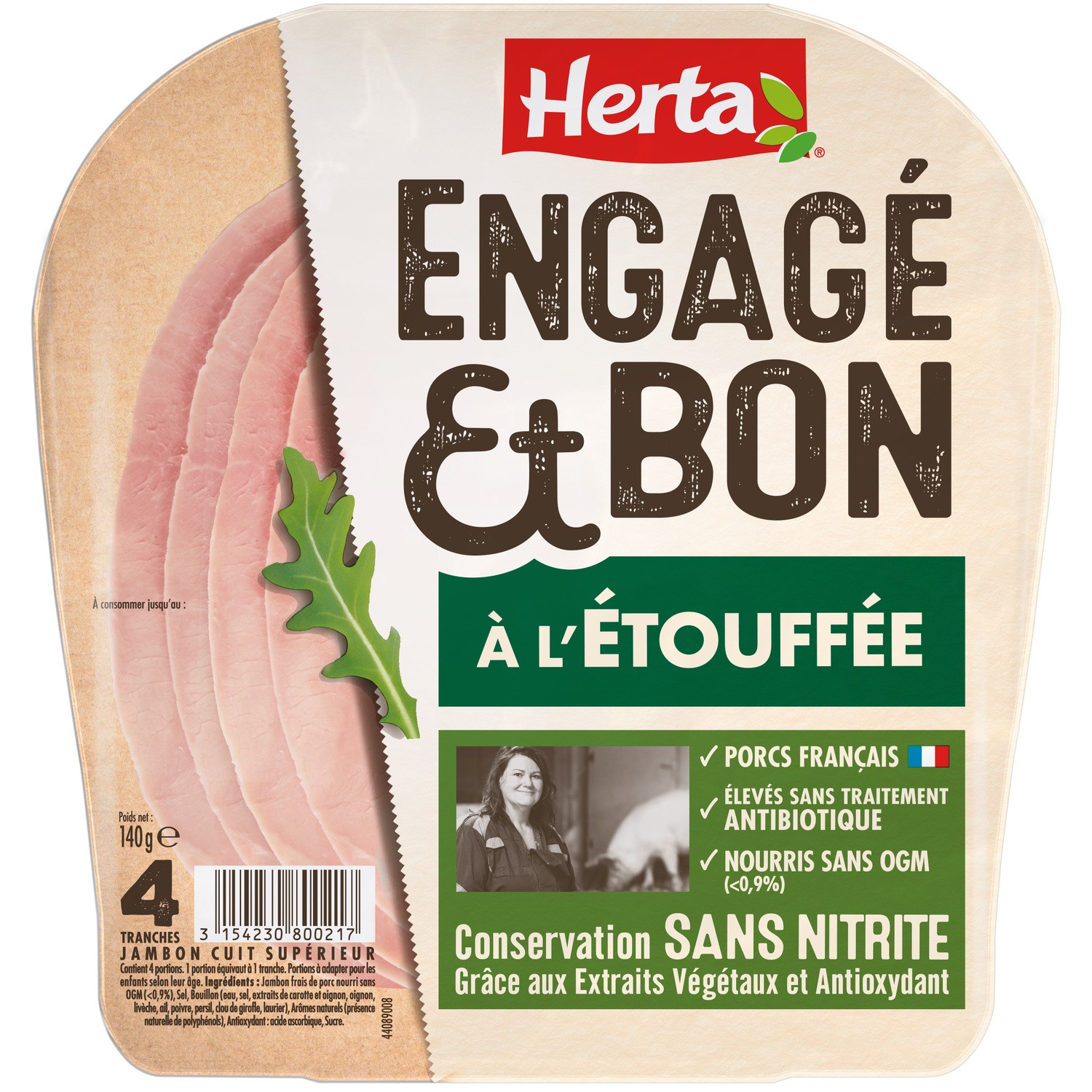 Jambon Cuit à L'Etouffée Sans Antibiotique et S...