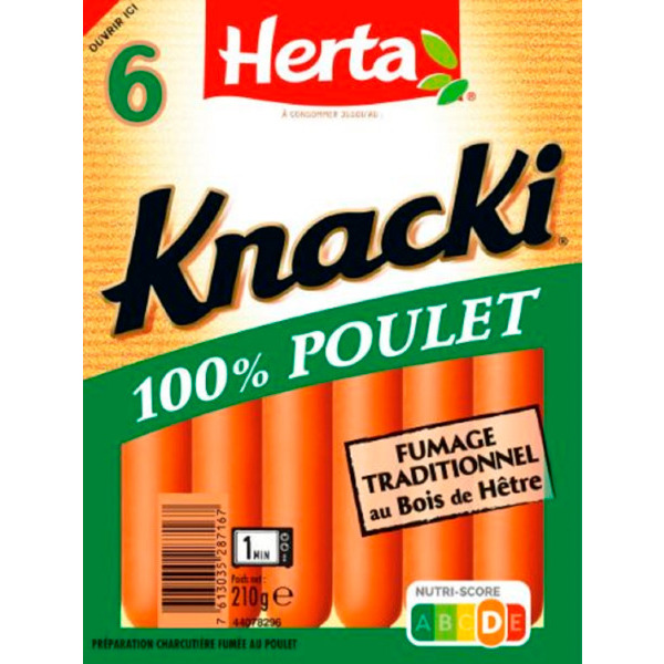  68% D'économies Sur Le 2Ème Au Choix Sur La Gamme Knacki Herta code EAN 3154230801412 