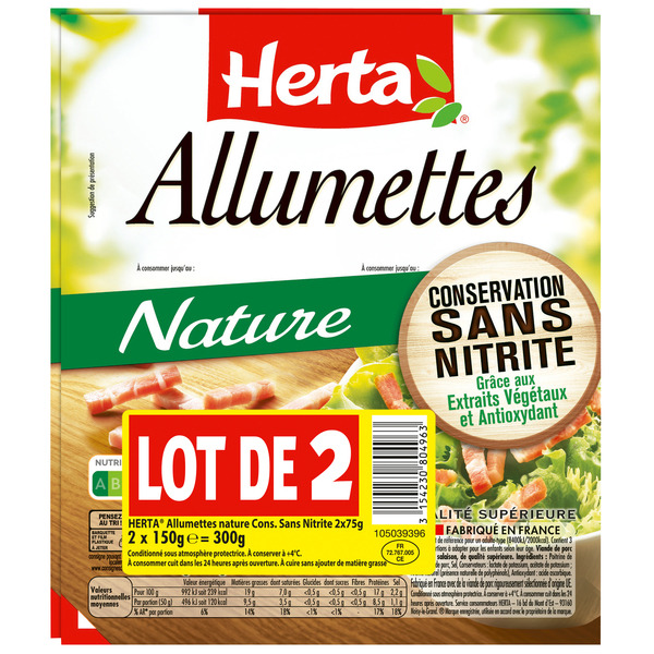 HERTA Allumettes code EAN 3154230804963 