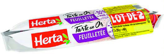 PÂTE TARTE EN OR -30% MAT. GR.  “HERTA” code EAN 3154230805533 