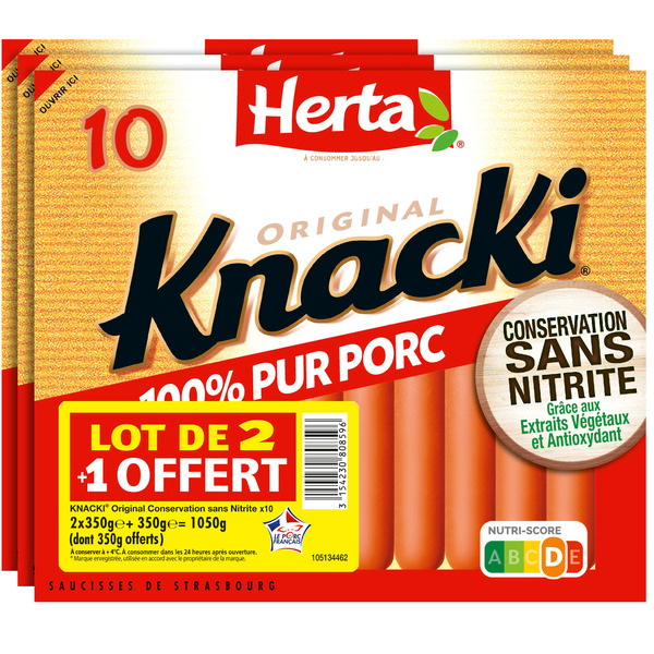 Knacki Original
Conservation sans nitrite