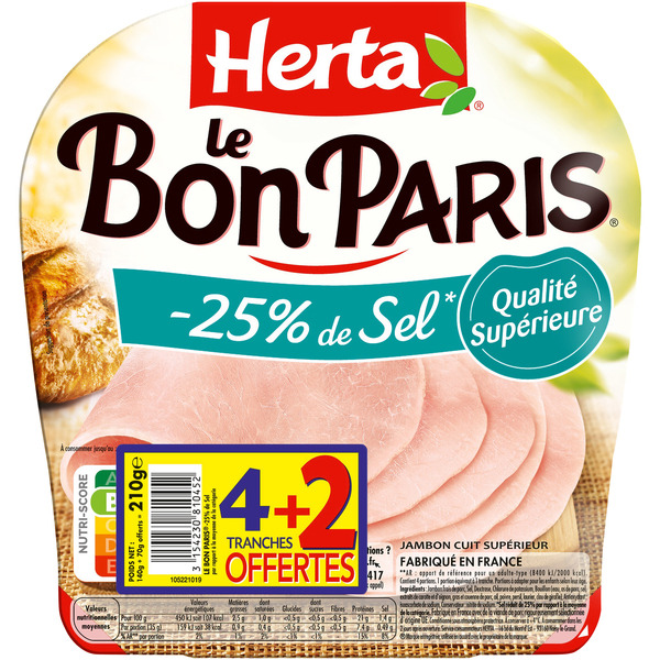 Jambon cuit supérieur